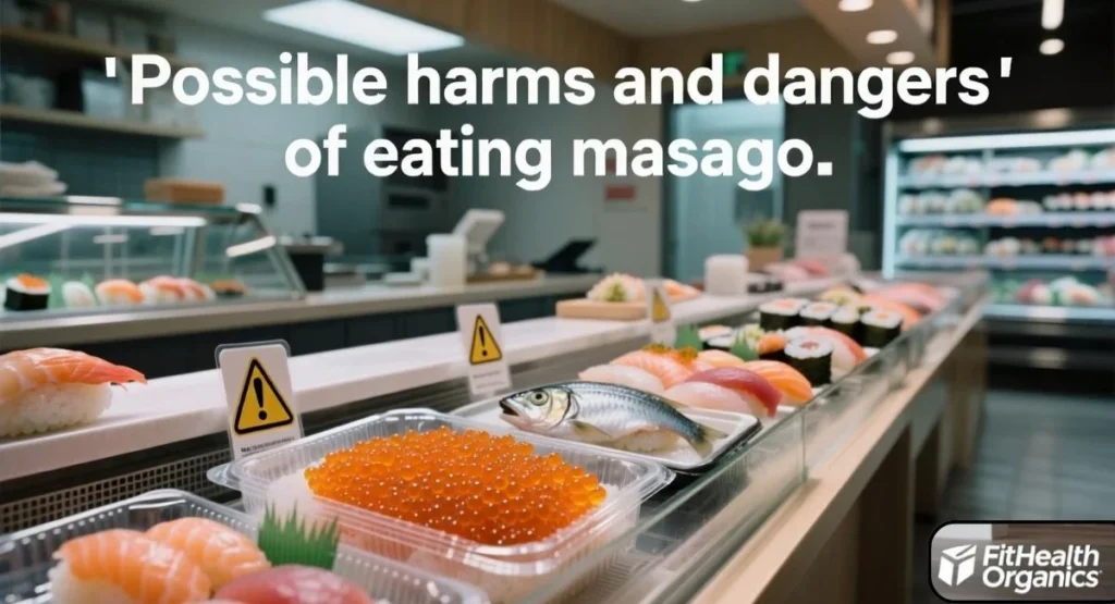 Possible harms and dangers of eating masago